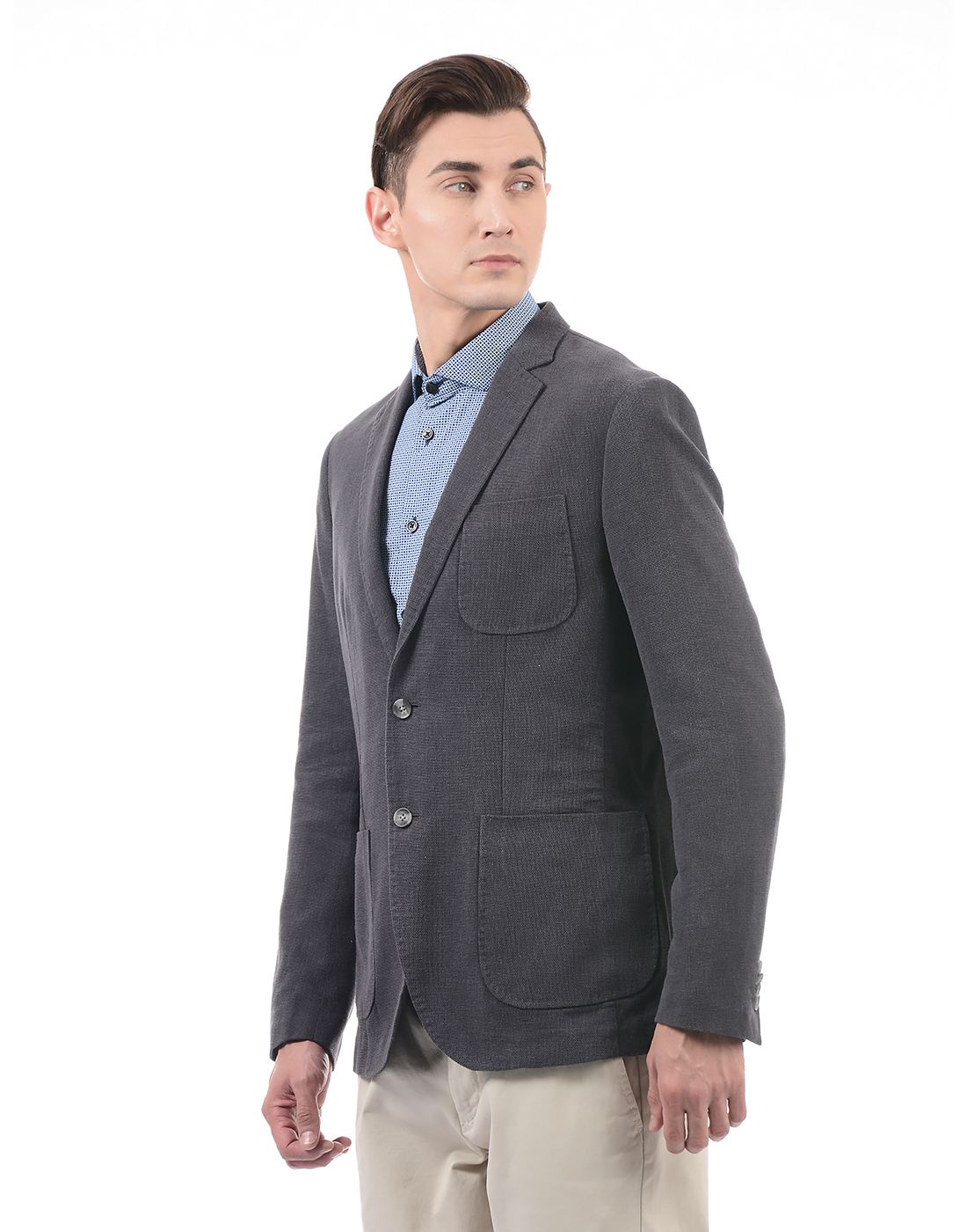 U.S. Polo Assn. Men Casual Wear Solid Blazer